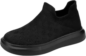 Kids Girls Boys Running Sneakers Lightweight Breathable Mesh Sports Shoes Girls Tennis Shoes Slip On Loafers