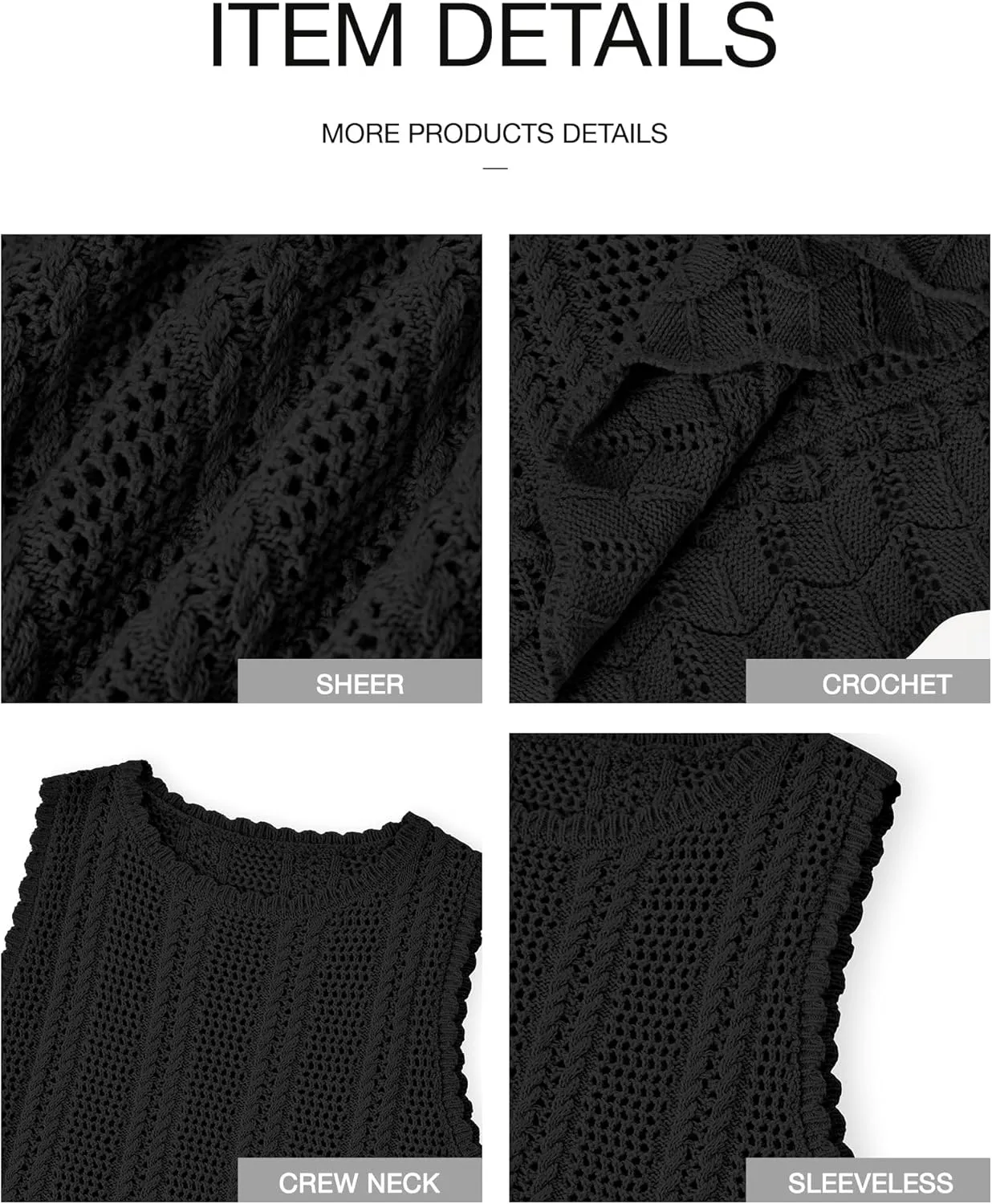 KIRUNDO Beach Vacation Clothes for Women Spring Summer Crochet Sweater Vest Tank Tops Cover Ups Resort Cruise Outfits 2025