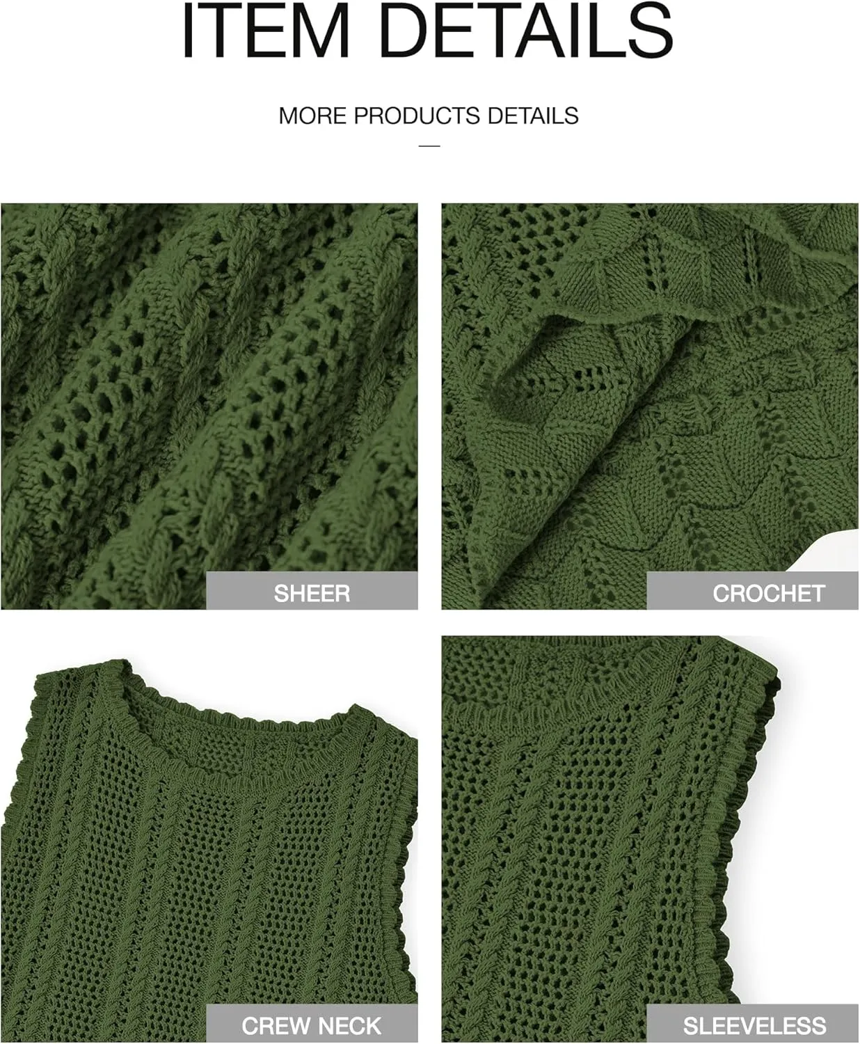 KIRUNDO Beach Vacation Clothes for Women Spring Summer Crochet Sweater Vest Tank Tops Cover Ups Resort Cruise Outfits 2025