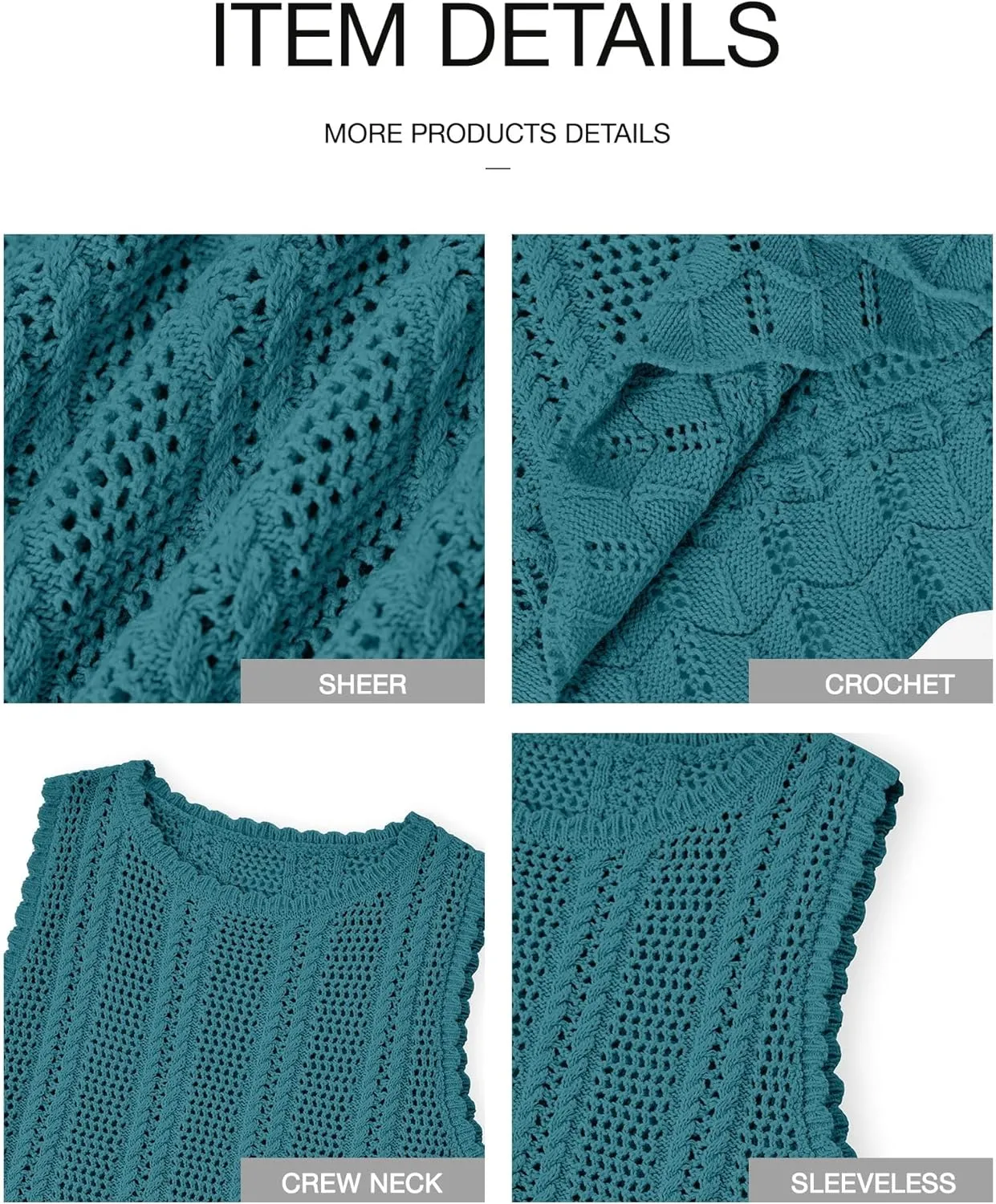 KIRUNDO Beach Vacation Clothes for Women Spring Summer Crochet Sweater Vest Tank Tops Cover Ups Resort Cruise Outfits 2025