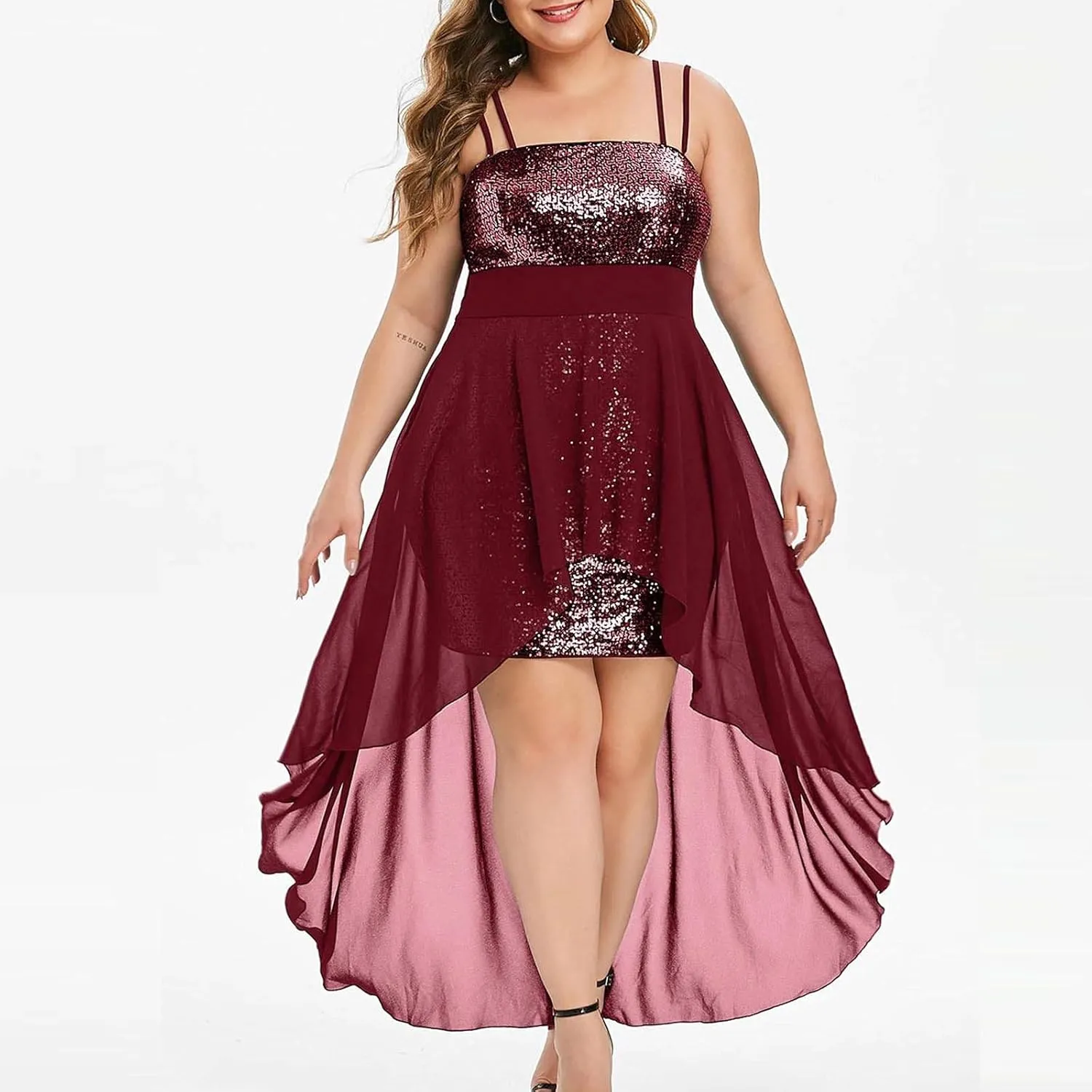 Kuluzego Womens Homecoming Dresses - Formal Sparkly Sexy Spaghetti Strap Dresses 2025