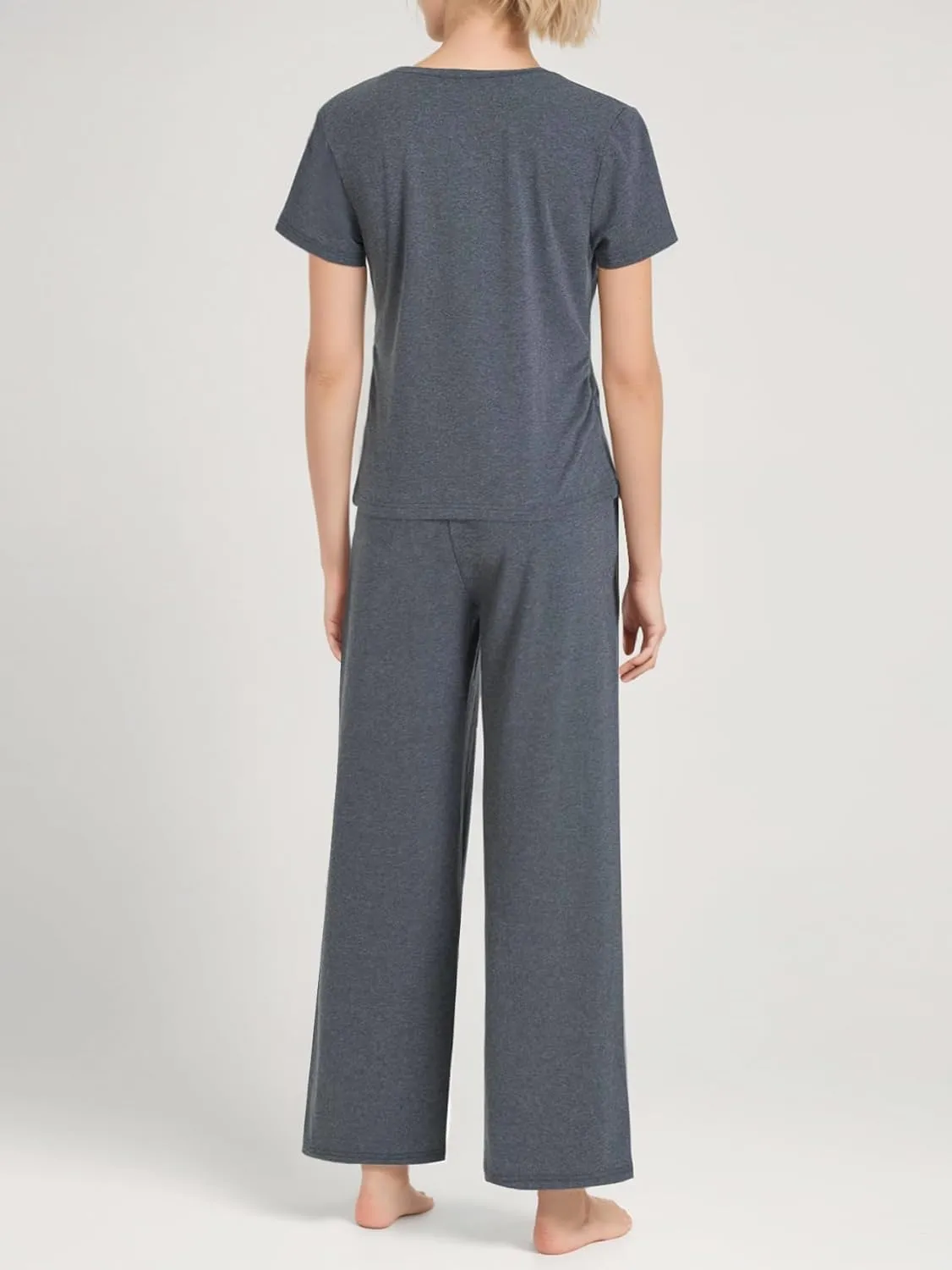 Latuza Women's Petite Lounge Set Pants Petite Length Pajamas