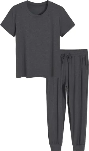 Latuza Women's Petite Pajamas Set Viscose Petite Length Sleepwear