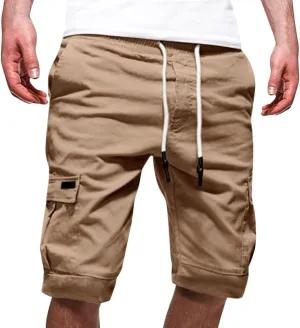 LCMTWX Men's Athletic Shorts Summer Thin Loose Shorts Large Shorts Casual Beach Pantsmen's Solid Color Capris Gym Short