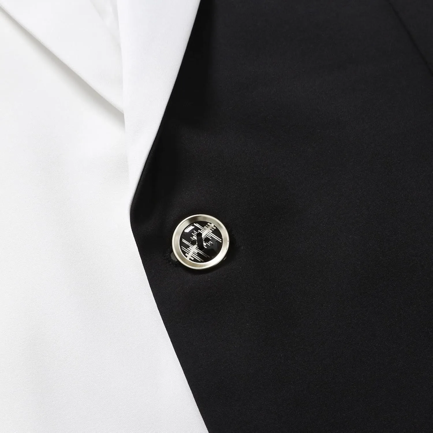 LCMTWX Mens Blazers Men's Fashion Coat Casual Pocket Button Suit Jacket Buckle Loved Printed Silk Pajama Suit Men