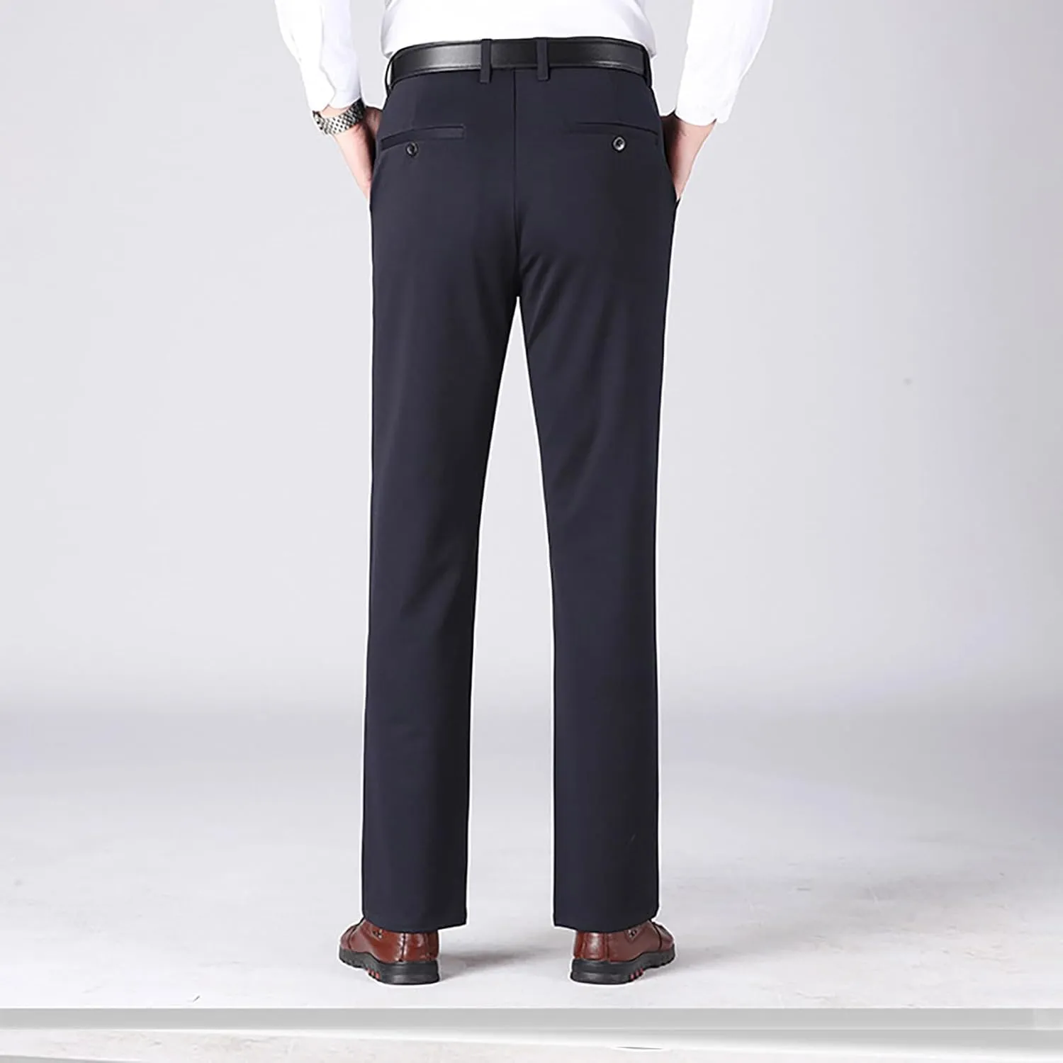 Linen Pants for Men Classic Fit Slim Fit Formal Work Suit Pant Skinny Stretch Straight Legs Casual Work Trousers