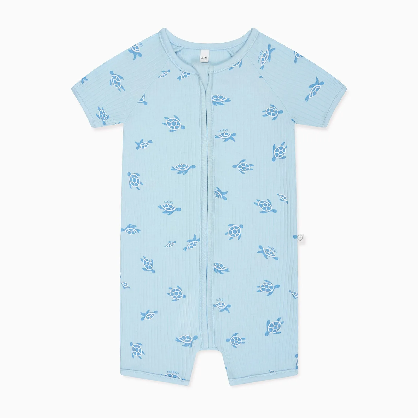 Little Fish, Turtles & Ribbed Zip Summer Pajamas 3 Pack