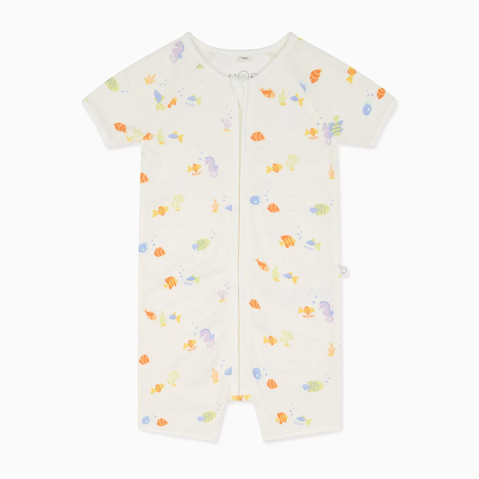 Little Fish Zip Summer Pajamas
