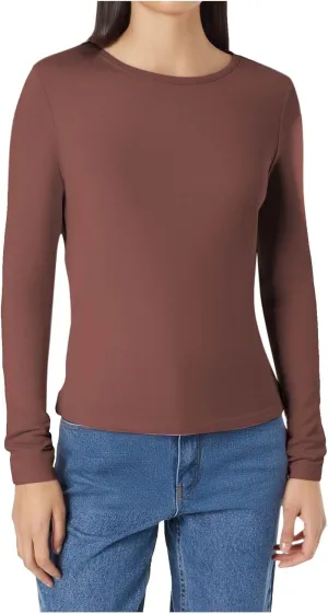Long Sleeve Shirts for Women Petite Casual Basic Going Out Tops Workout Slim Fit Y2K Tops Crew Neck Tight T Shirts