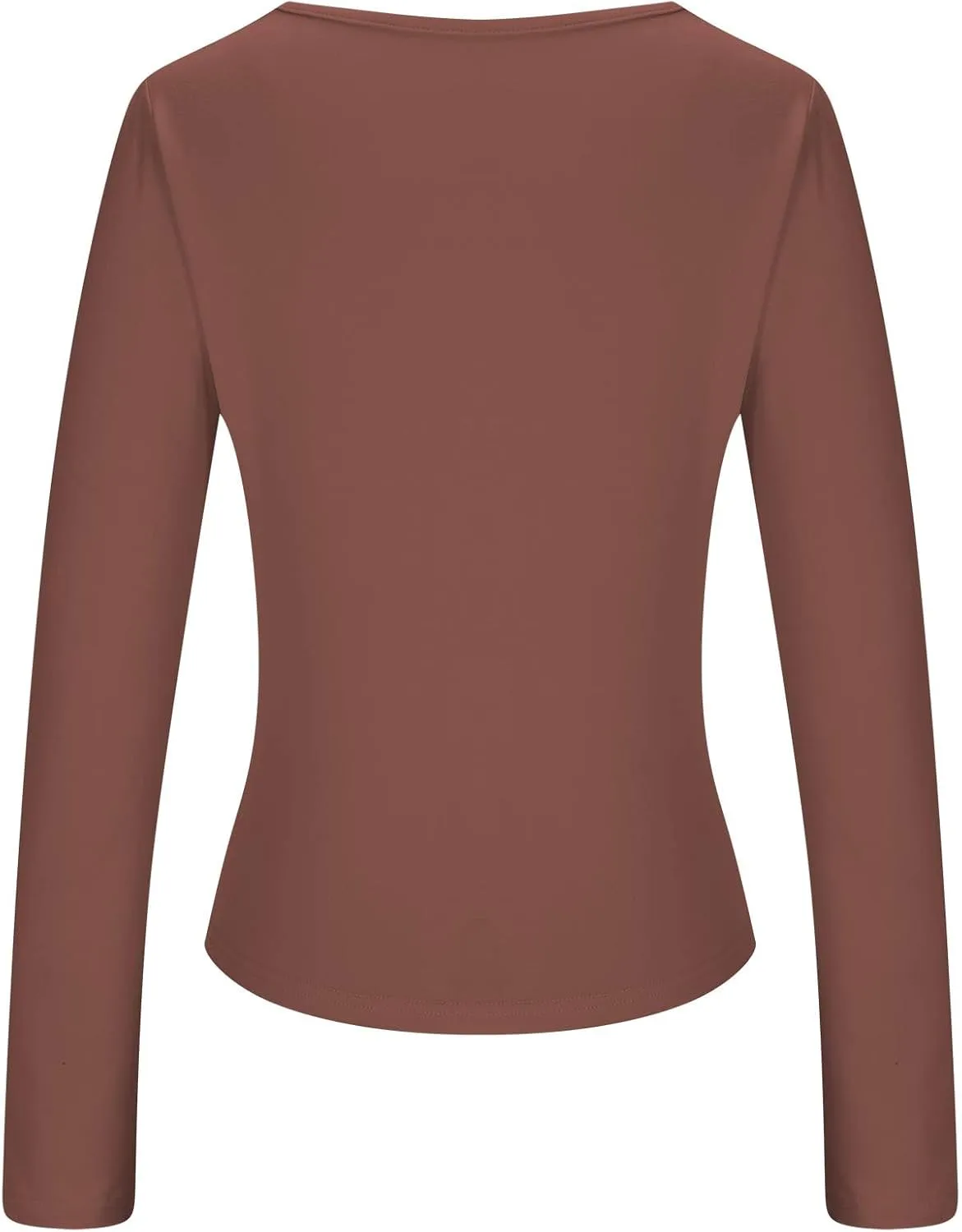 Long Sleeve Shirts for Women Petite Casual Basic Going Out Tops Workout Slim Fit Y2K Tops Crew Neck Tight T Shirts