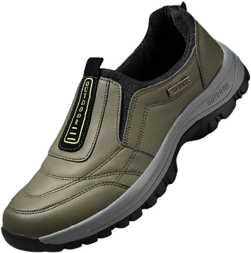 Men Non Slip Outdoor Hiking Orthopedic Shoes Arch Support Casual Loafers Shoes Non Slip Walking Shoes Outdoor Camping Climbing Walking Running Shoes
