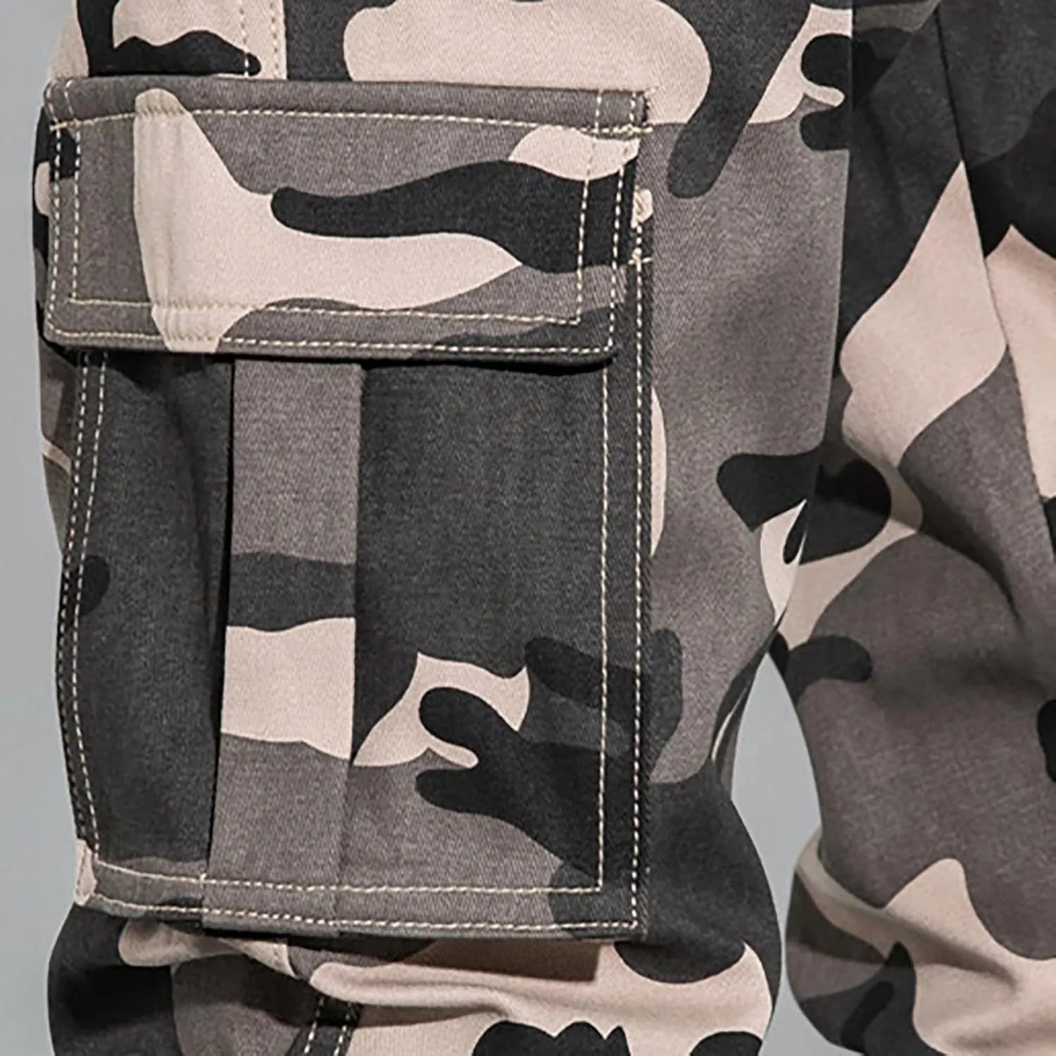 Men's Cargo Pants Slim Fit Army Military Camo Pants Flex Stretch Work Hiking Pants Casual Workout Joggers with Pocket