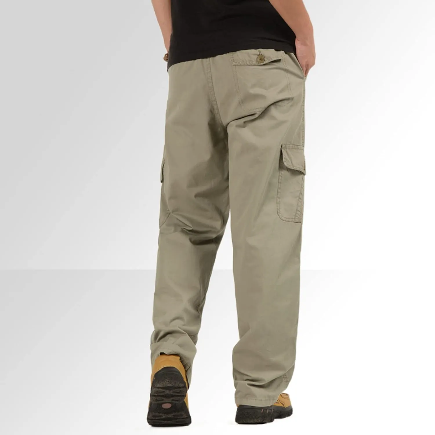 Men's Cargo Sweatpants Sweatpants for Men Men's Active Basic Jogger Fleece Joggers Pants Men Outdoor Pocket Drawstring