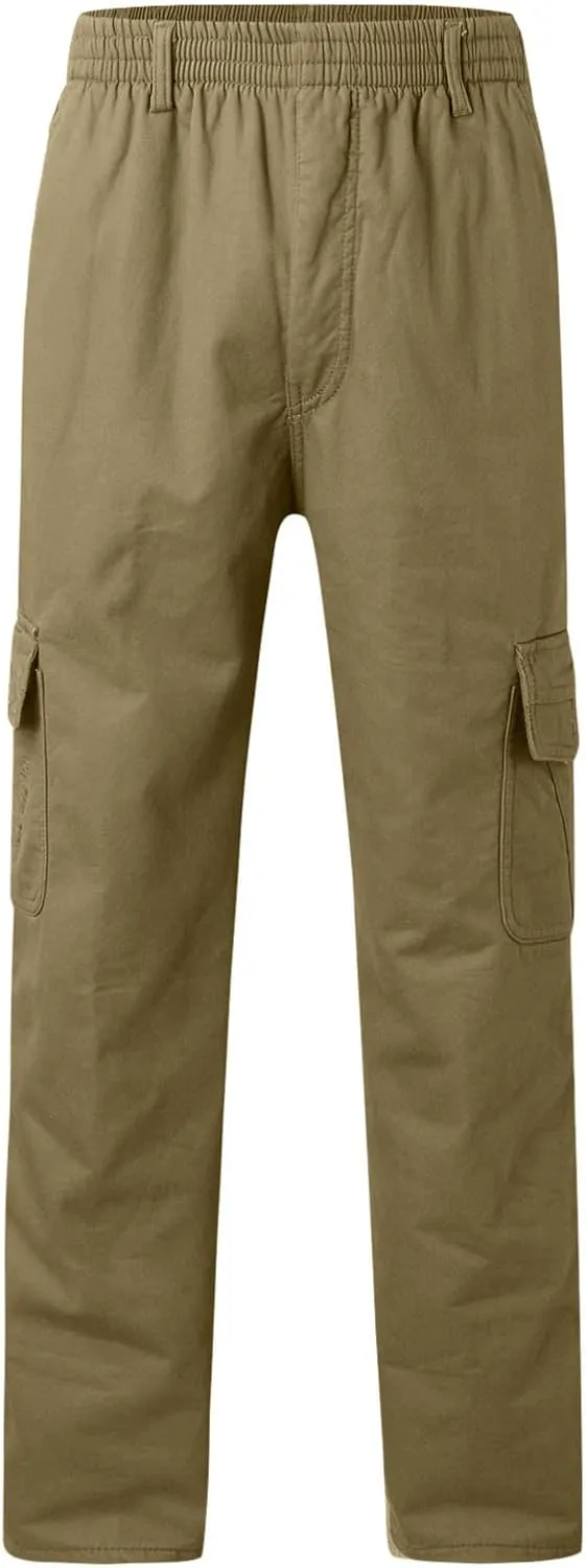 Men's Cargo Sweatpants Sweatpants for Men Men's Active Basic Jogger Fleece Joggers Pants Men Outdoor Pocket Drawstring