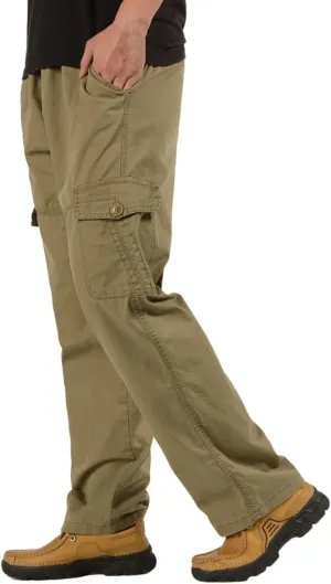Men's Cargo Sweatpants Sweatpants for Men Men's Active Basic Jogger Fleece Joggers Pants Men Outdoor Pocket Drawstring