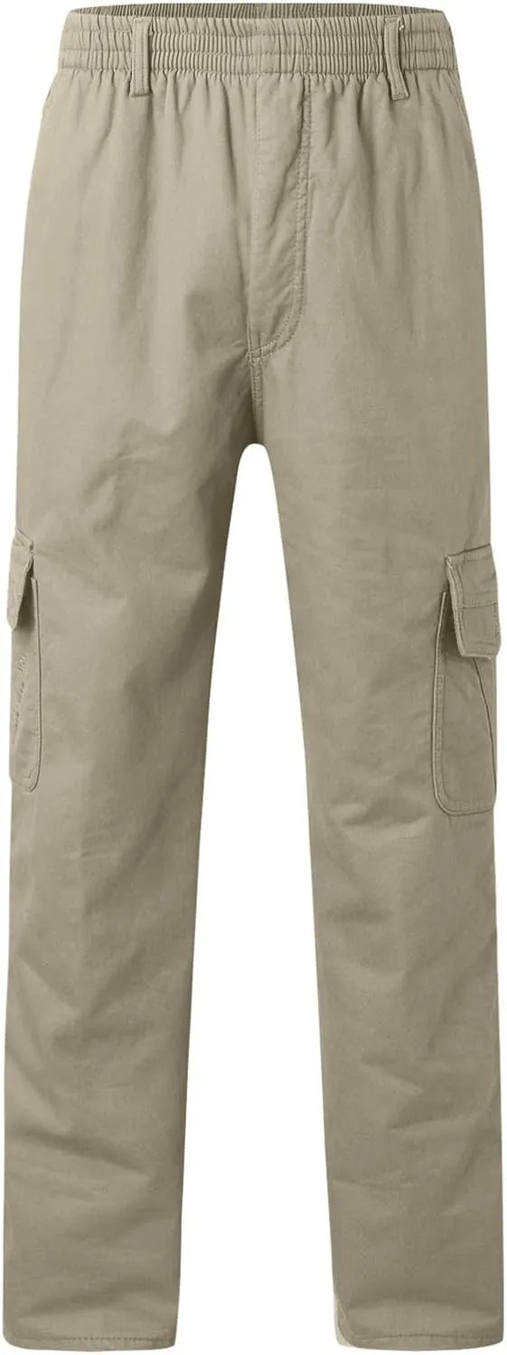 Men's Cargo Sweatpants Sweatpants for Men Men's Active Basic Jogger Fleece Joggers Pants Men Outdoor Pocket Drawstring