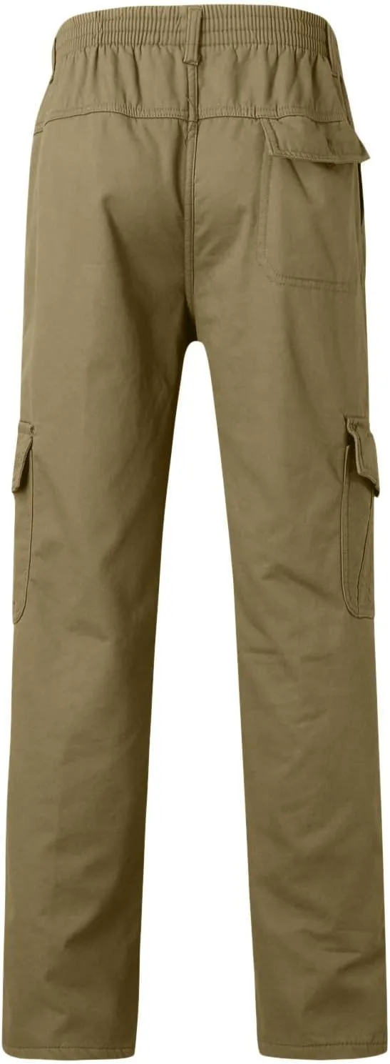 Men's Cargo Sweatpants Sweatpants for Men Men's Active Basic Jogger Fleece Joggers Pants Men Outdoor Pocket Drawstring