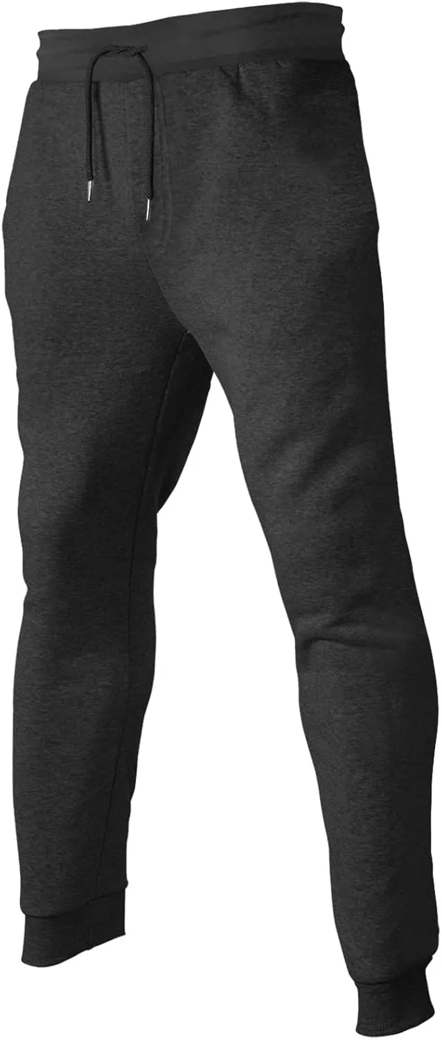 Men's Cargo Sweatpants with Pockets Men Sweatpants Men's Basic Active Fleece Jogger Pants Regular and Big & Tall Sizes