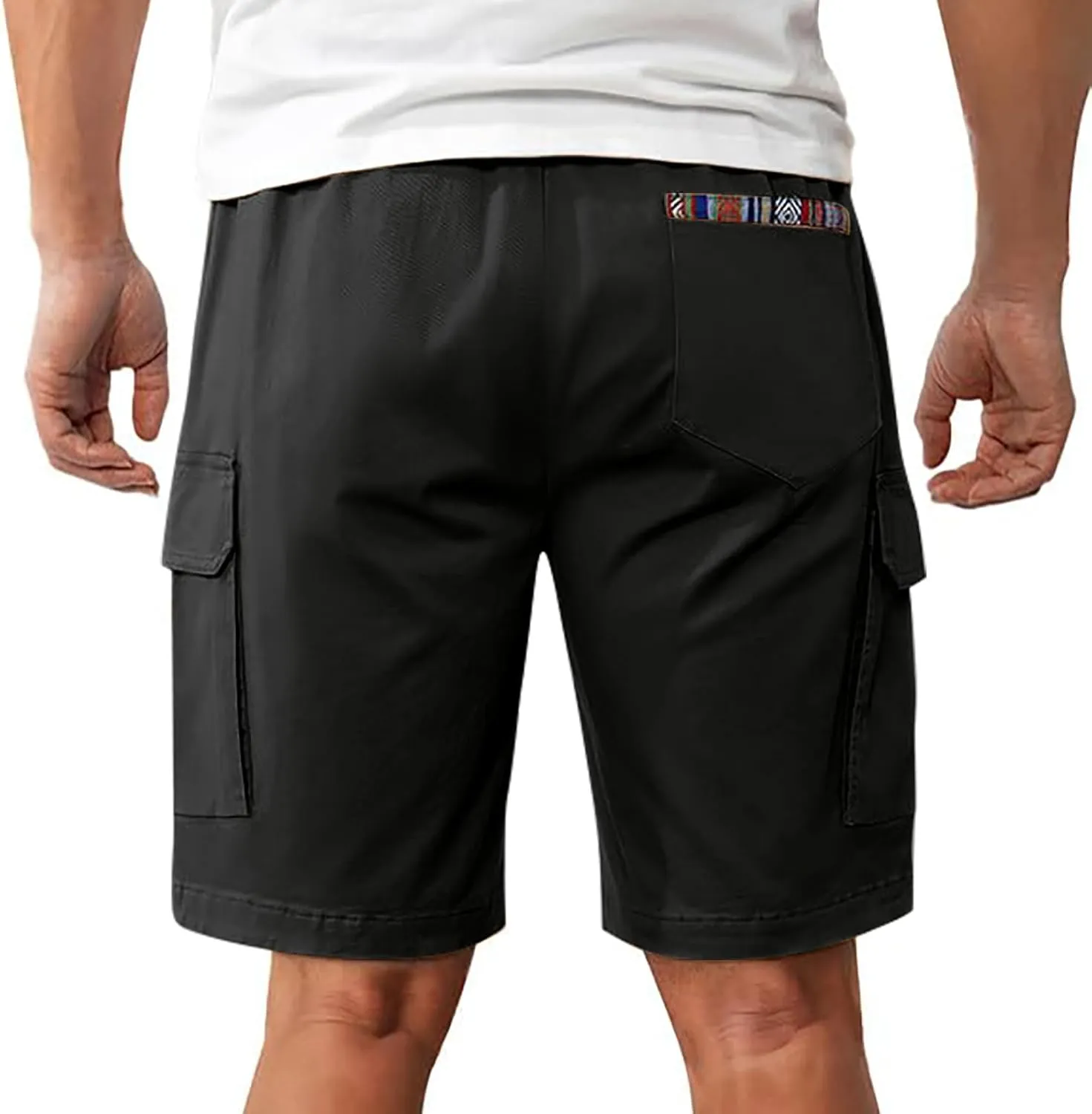 Mens Chino Shorts Realxed Fit Flat Front Casual Golf Shorts Lightweight Summer Outdoor Cargo Shorts Short Pants
