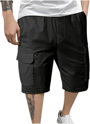 Mens Chino Shorts Realxed Fit Flat Front Casual Golf Shorts Lightweight Summer Outdoor Cargo Shorts Short Pants