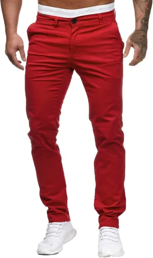 Men's Classic-Fit Wrinkle-Resistant Flat-Front Chino Pant (Available in Big & Tall) Slim-Fit Casual with Pockets