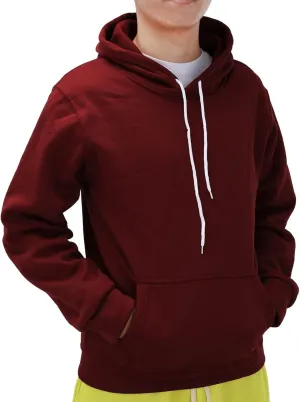 Mens Hoodie Midweight Fleece Sweatshirt Pullover Hooded Sweatshirts Long Sleeve Sweatshirt Sports Hooded Athletic Hoodies