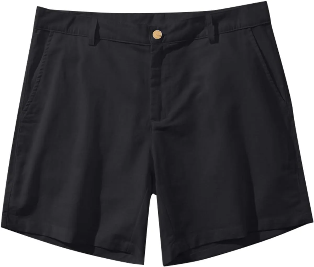 Men's Linen Shorts Slim-fit 5" Flat Front Casual Summer Stretch Shorts Golf Beach Shorts with Pockets