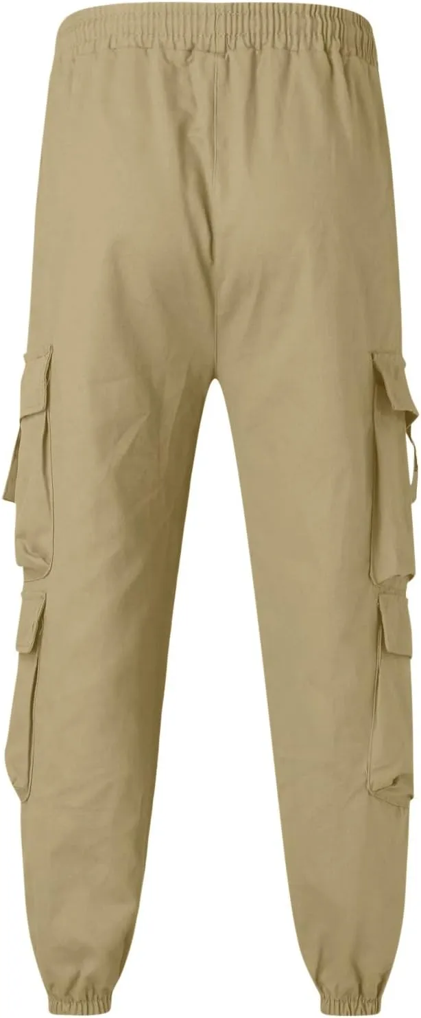 Mens Sweatpants Open Bottom Linen Jeans Baggy Shorts Outfits Smarty Thermal Casual with Pockets Yoga Sport Resort