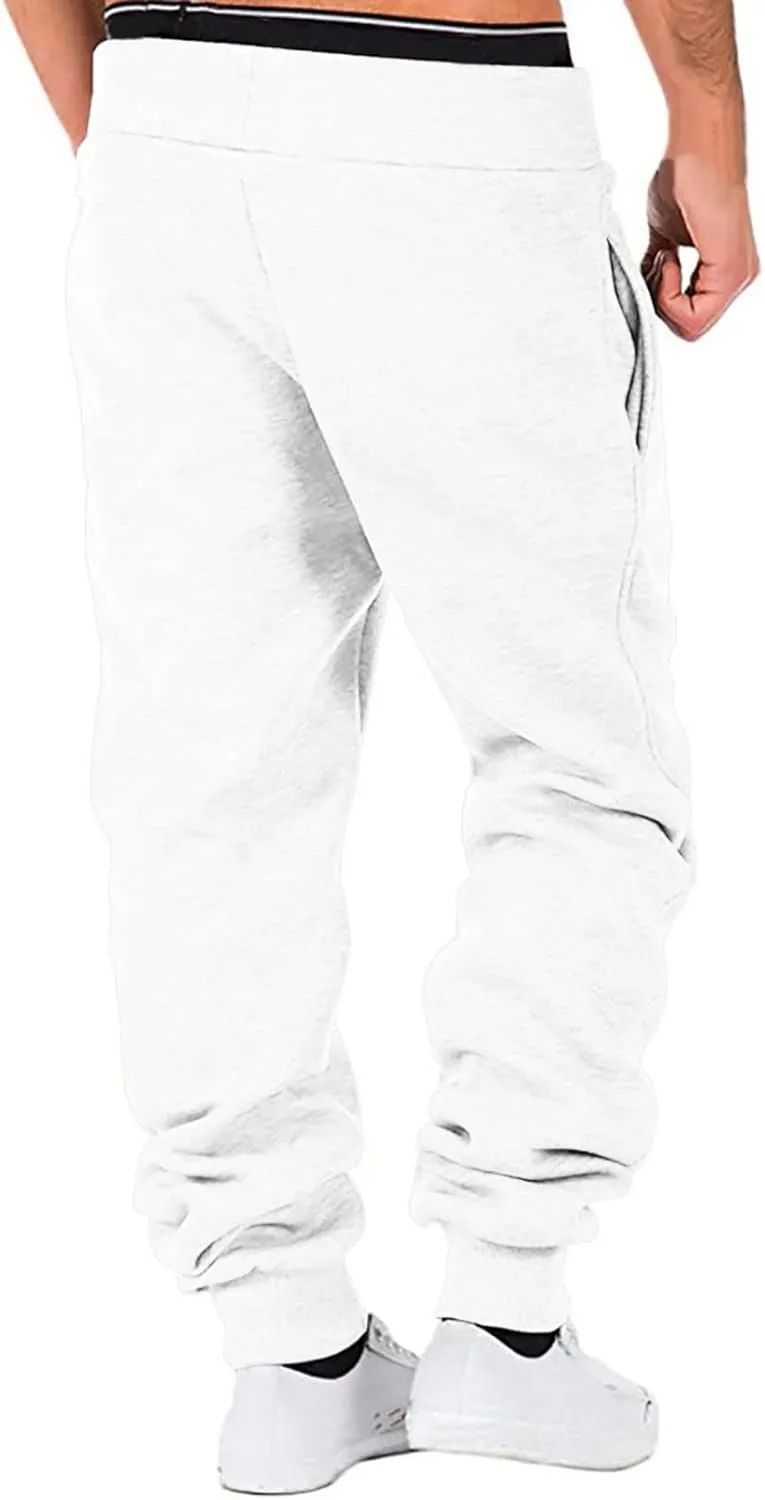 Mens Sweatpants with Pockets Joggers Pants Warm Athletic Track Pants with Pockets Men's Graphic Sweatpants Athletic