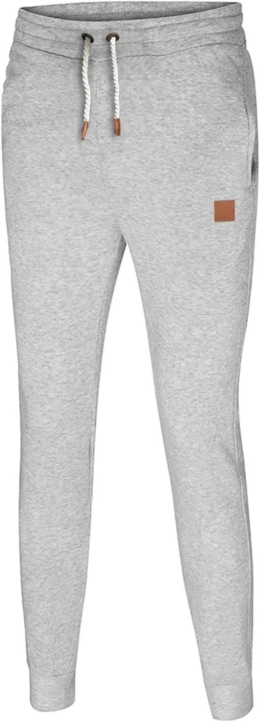 Mens Workout Cargo Sweatpants Pants Athletic Mens Cotton Linen Pants Drawstring Loose Beach Pants with Pockets Men's