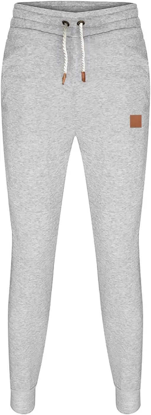 Mens Workout Cargo Sweatpants Pants Athletic Mens Cotton Linen Pants Drawstring Loose Beach Pants with Pockets Men's