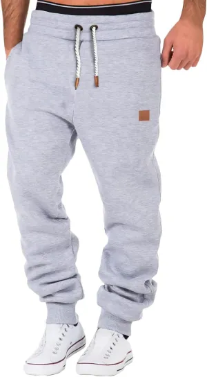 Mens Workout Cargo Sweatpants Pants Athletic Mens Cotton Linen Pants Drawstring Loose Beach Pants with Pockets Men's