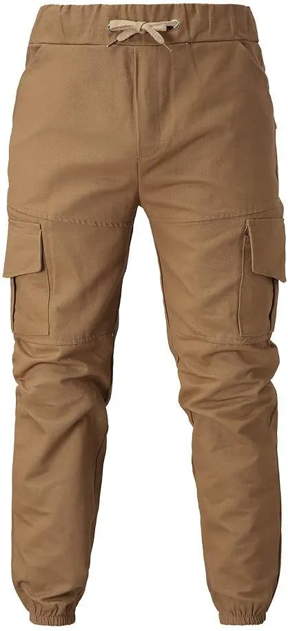 Mens Workout Cargo Sweatpants Trousers Slim Fit Stretch Pants Plaid Sweatpants Mens Fashion Joggers Sports Pants Mens