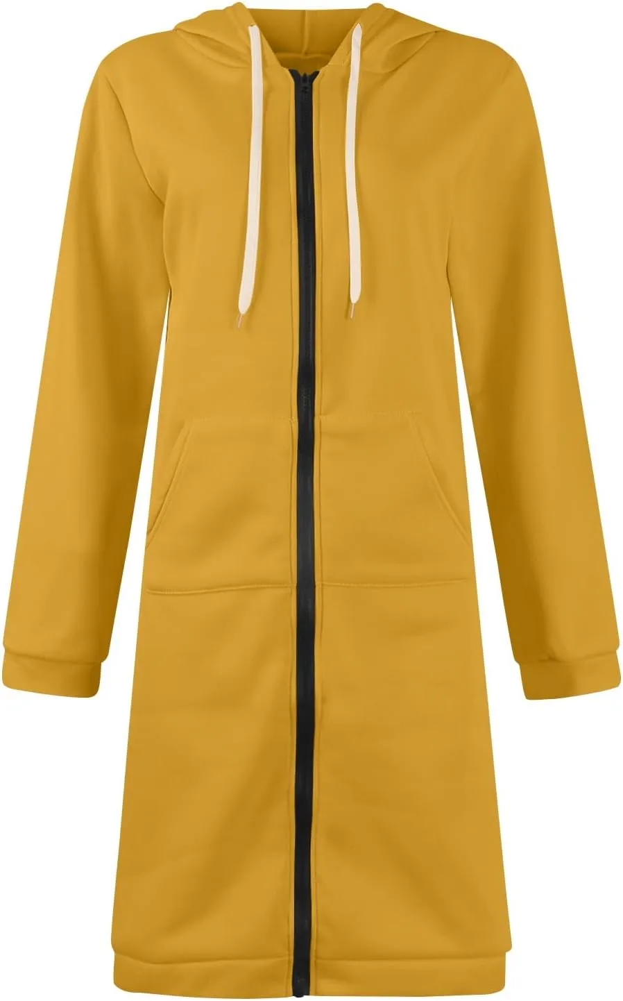 NBXNZWF Women's Zip Up Hoodies 2025 Fall Casual Oversized Fleece Long Tunic Long Sleeve Sweatshirts Jackets With Pockets