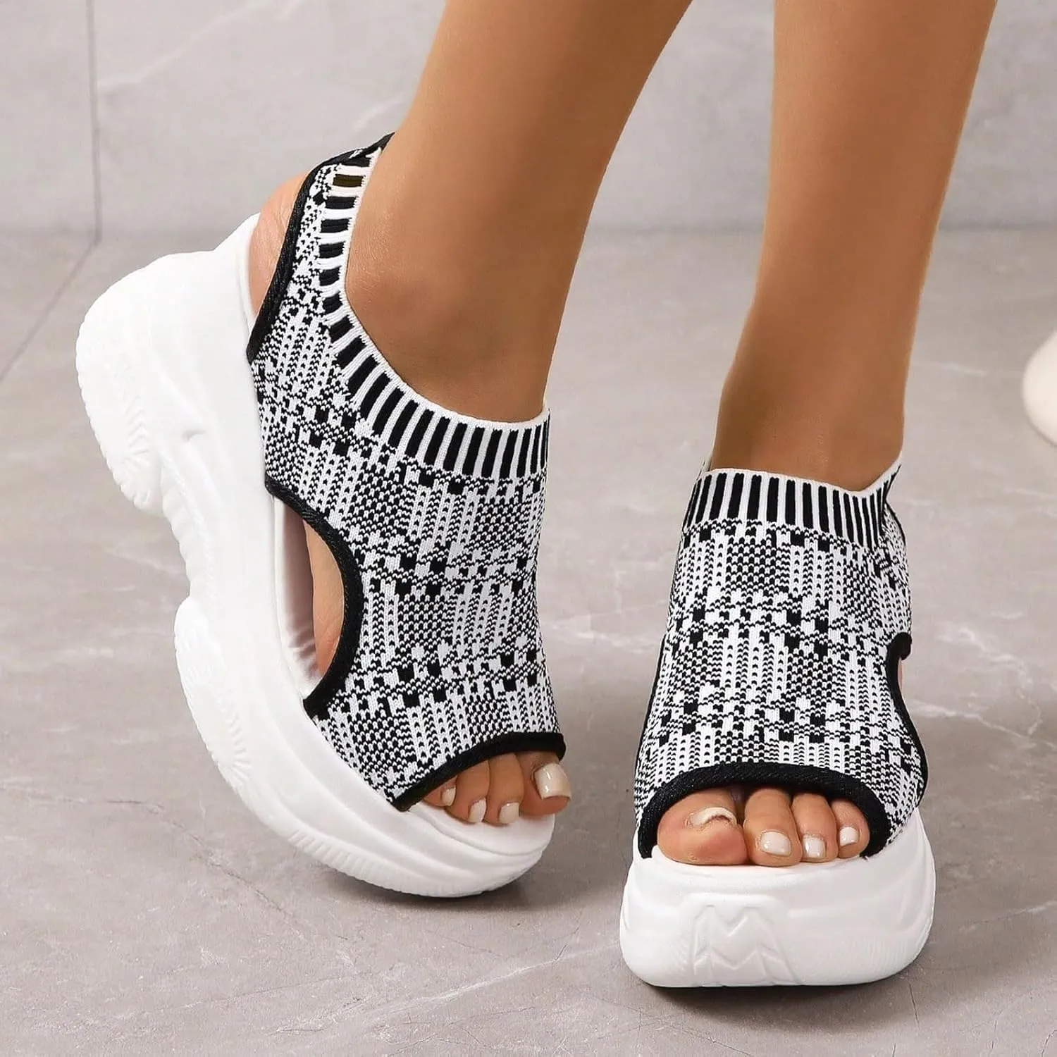 Orthopedic Sandals for Women Summer Walking Sandals Arch Support Ankle Strap Sandals Comfortable Casual Wedge Shoes