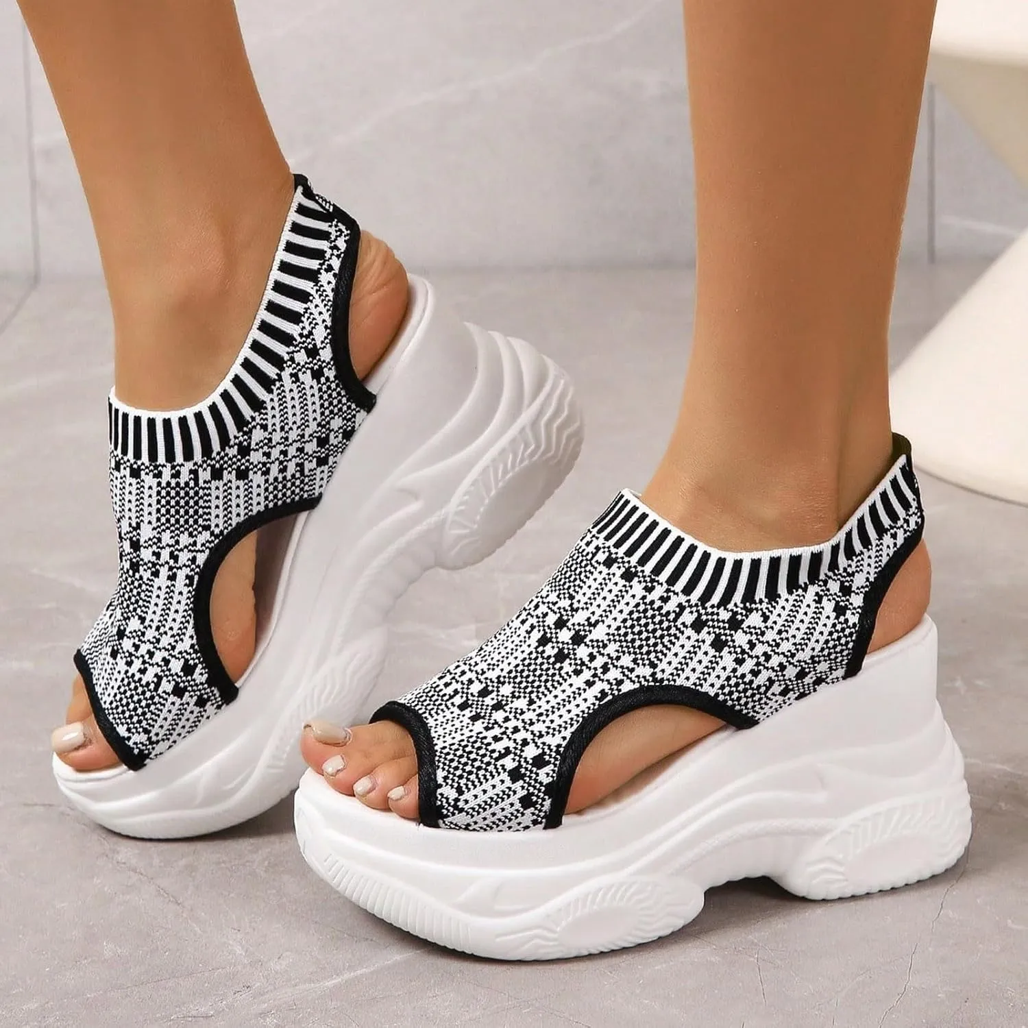 Orthopedic Sandals for Women Summer Walking Sandals Arch Support Ankle Strap Sandals Comfortable Casual Wedge Shoes