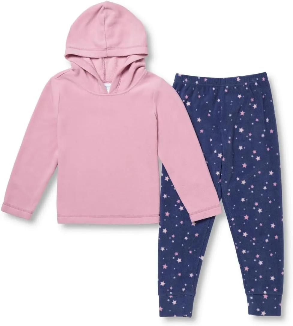 PajamaGram Kids Fleece Pajamas - Teen Girls Pajamas, Snuggle Fleece Hoodie, 14