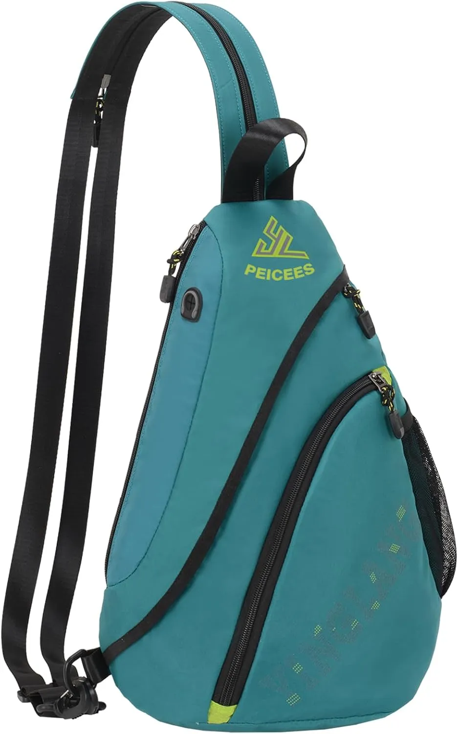Peicees Bags for Men Waterproof Sling Bag Crossbody Shoulder Bag for Women Chest Daypack Backpack for Travel Bike Hiking