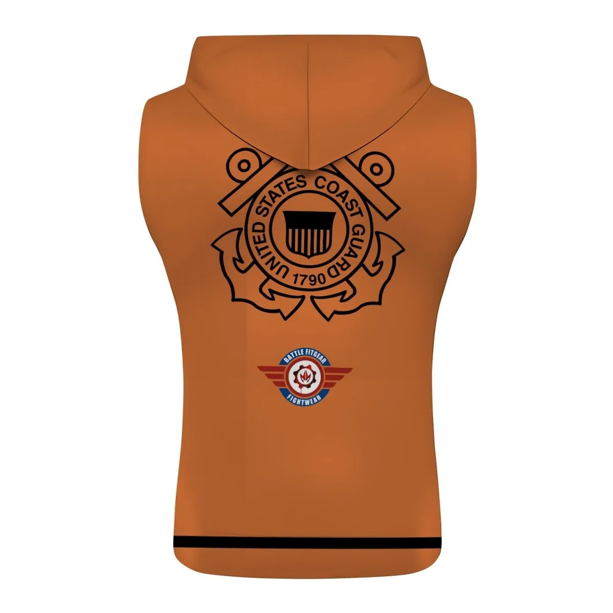 Personalized USA Cost Guard Veteran Pullover & Zip Hoodie