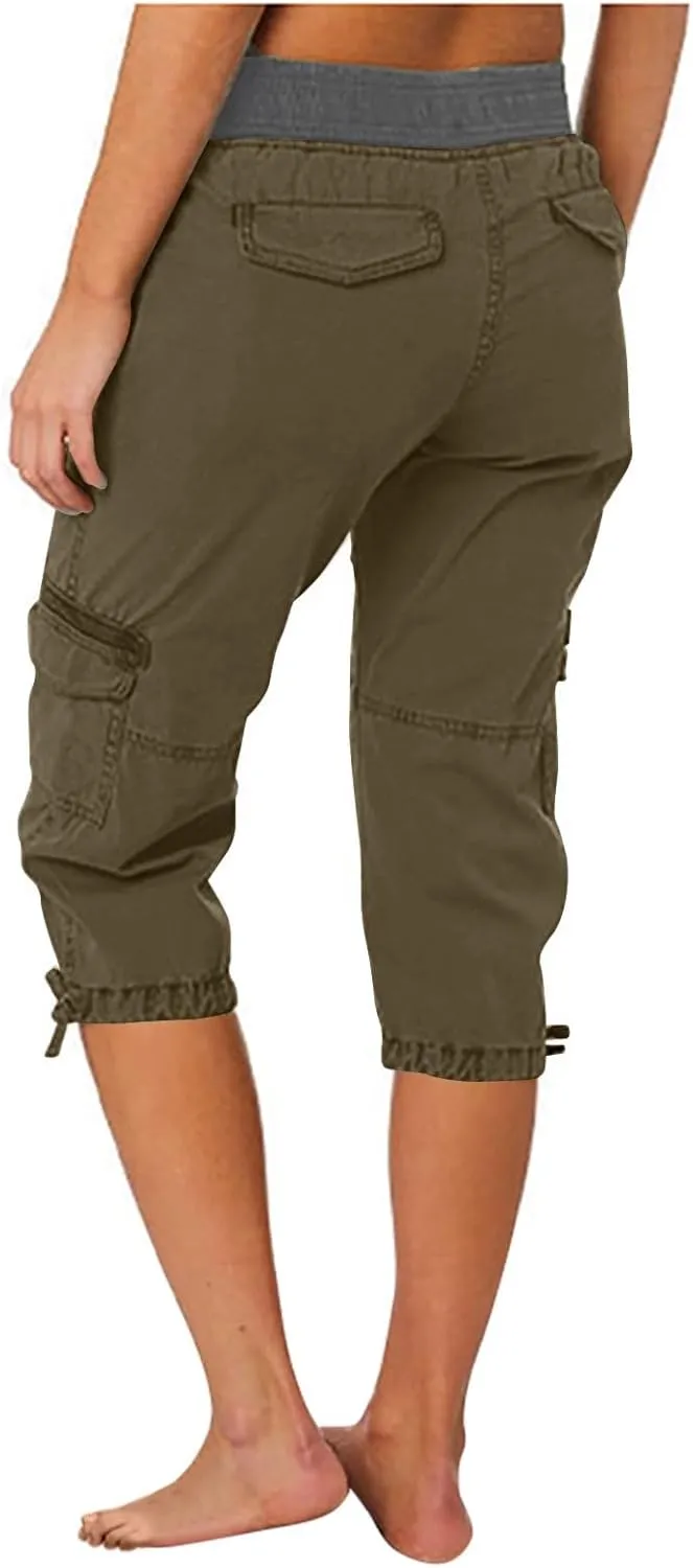 SHAOBGE Lightweight Summer Pants Women Summer Women Multi Pocket Trousers Outdoor Casual Sports Trendy Pants for