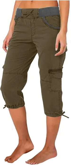 SHAOBGE Lightweight Summer Pants Women Summer Women Multi Pocket Trousers Outdoor Casual Sports Trendy Pants for