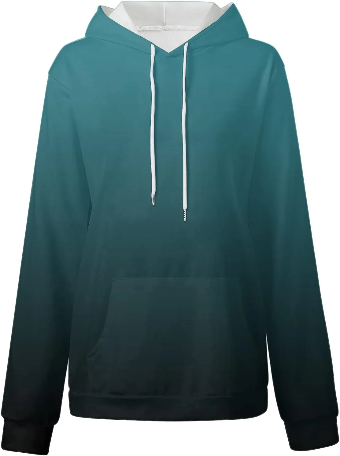 SHAOBGE Oversized Sweatshirt For Women Fall Fashion Long Sleeve Gradient Pullover Casual Loose Graphic Hoodies Y2K Tops
