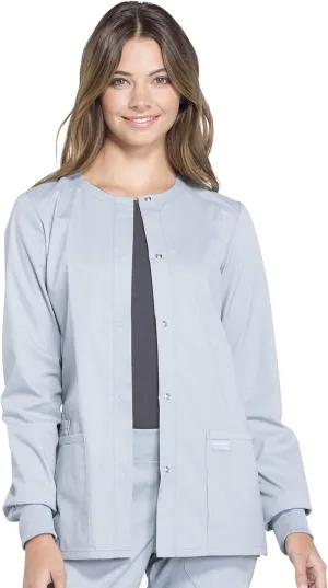 Snap Front Scrub Jackets for Women, Workwear Professionals Soft Stretch WW340