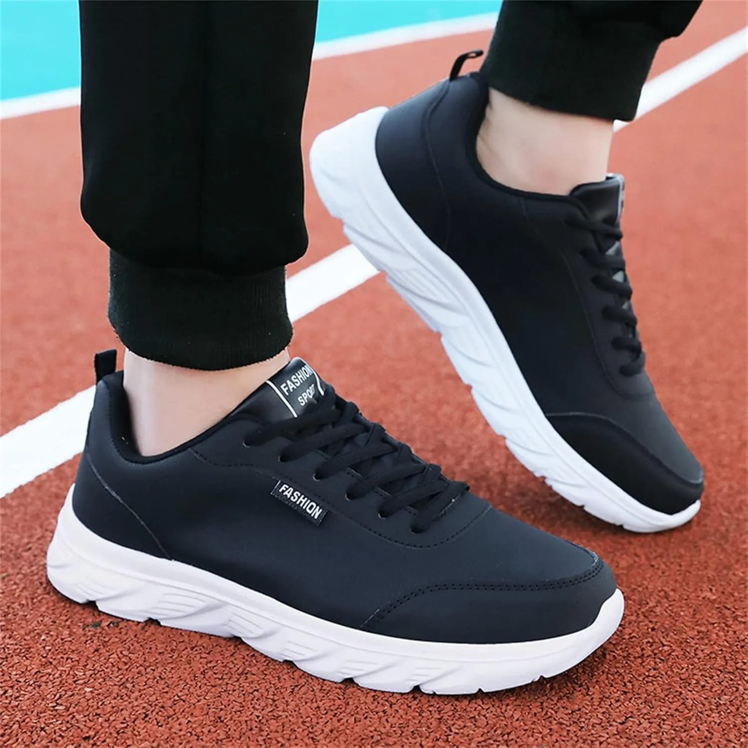 Sneakers for Men Waterproof Walking Shoes Comfortable Lightweight Casual Sports Shoes Lace Up Fashion Running Shoes