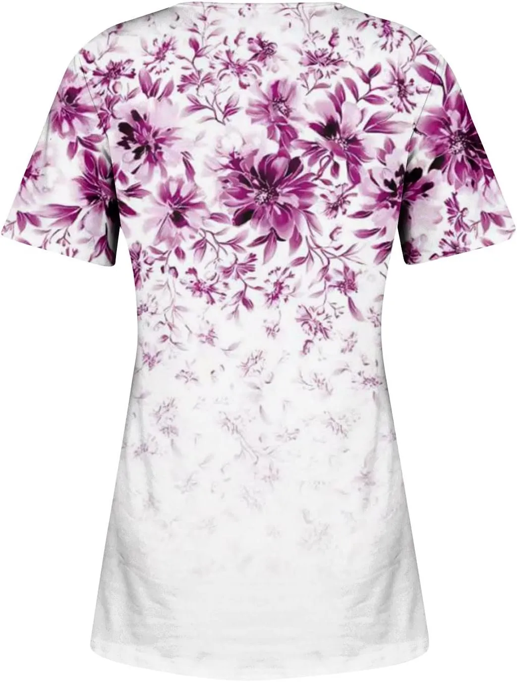 Summer Tops for Women 2025 Trendy Boho Floral Shirts Short Sleeve V Neck T-Shirt Graphic Tees Blouse