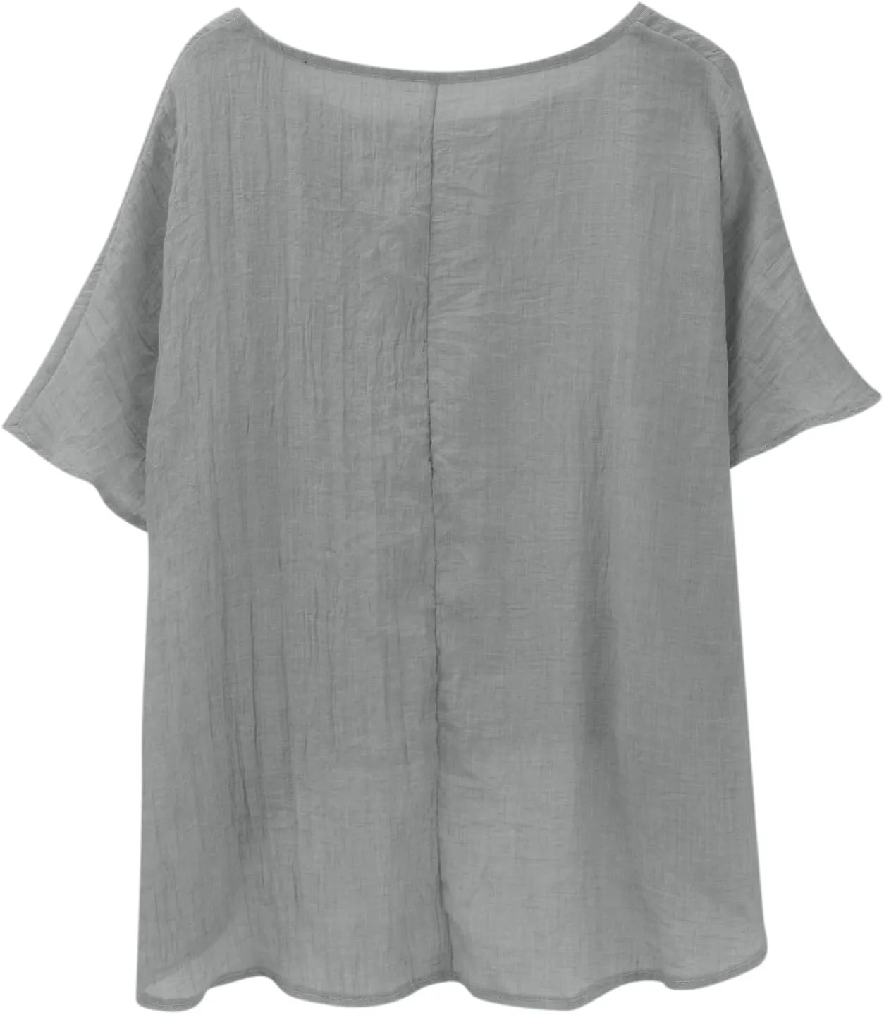 Summer Tops for Women 2025 Trendy Short Sleeve Cotton Linen Shirt Curved Hem Casual Boho Gauze Tunic Blouses Outfits