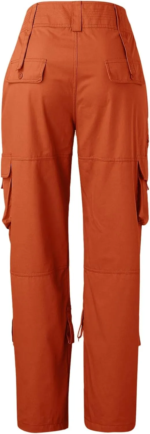 Travel Streetwear Baggy Stretchy Pants Clothes Black Pants High Waist Zipper Slim Drawstring Quick Dry Hiking Pants