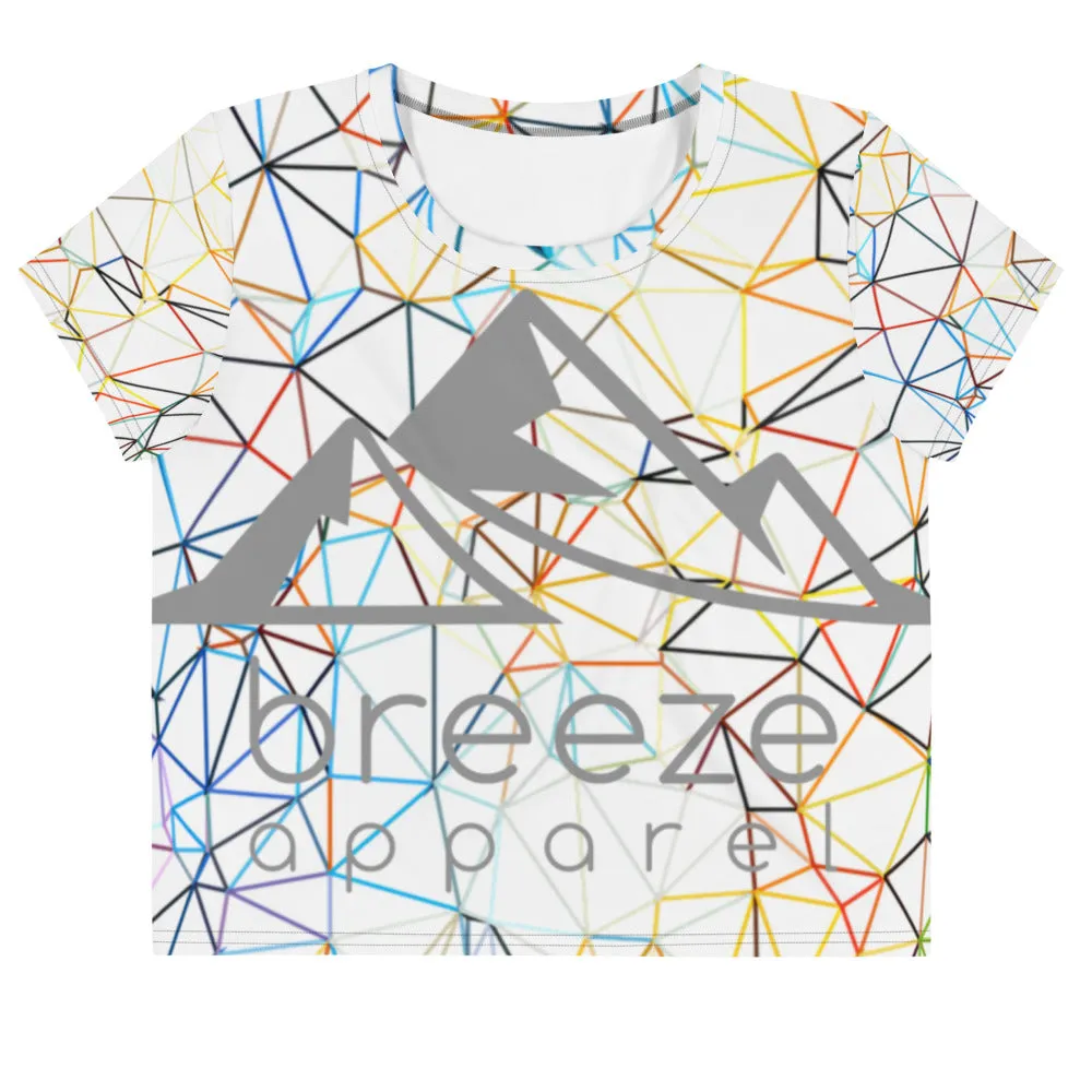 'Triangulum' all-over crop top