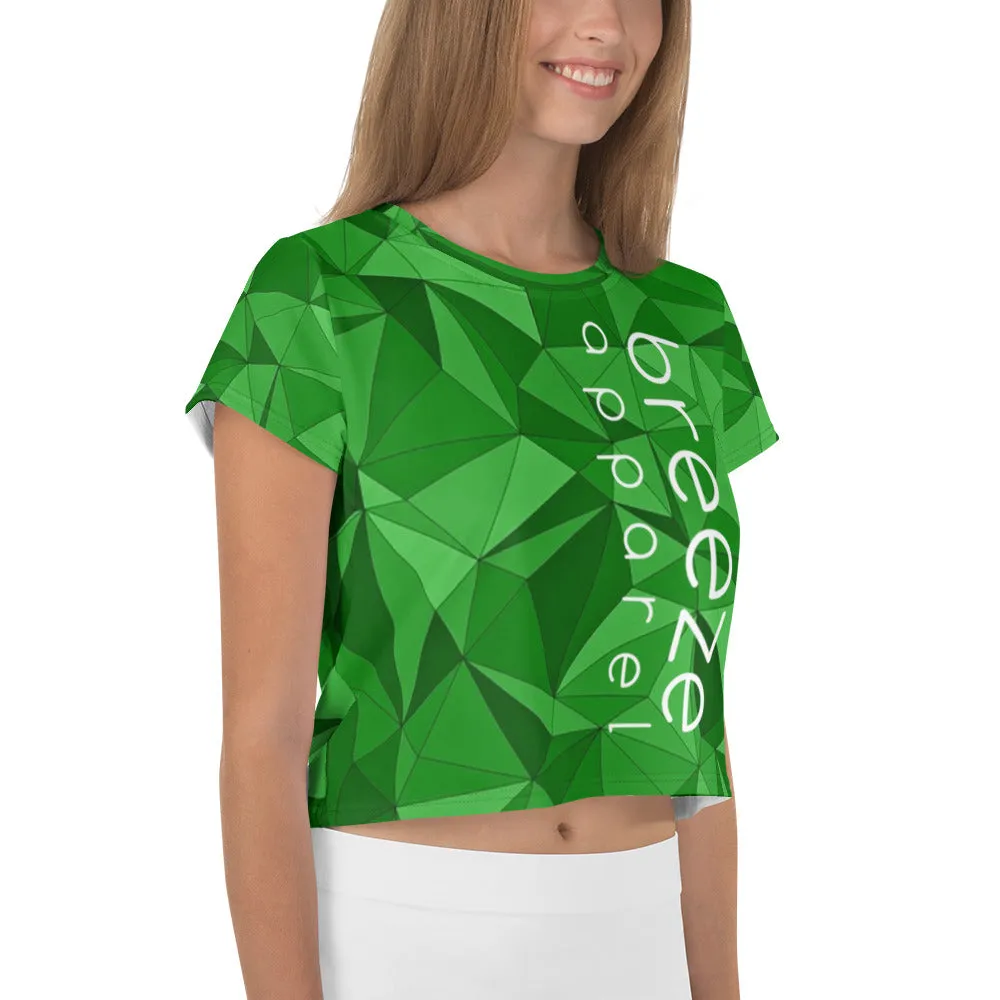 'VERDE' all-over crop top