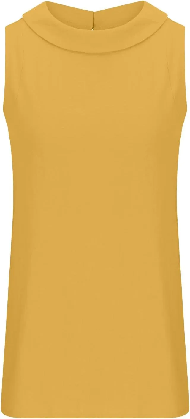 Women Cotton Linen Sleeveless Crop Tank Tops O Neck Shirt Casual Solid Color Loose Fit Comfy T-Shirt Blouse Vest
